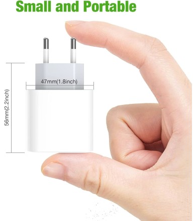 20W USB C nabíječka pro iPhone 14/14 Plus/14 Pro/14 Pro Max 13 12 11 SE,AirPods,iPad,USBC síťový zdroj zástrčka Power adaptér rychlonabíječka zástrčka síťová zástrčka rychlonabíjecí kabel nabíjecí adaptér
