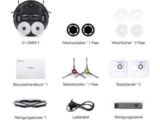 Ecovacs Deebot X1 Omni Grey