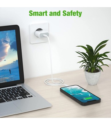 20W USB C nabíječka pro iPhone 14/14 Plus/14 Pro/14 Pro Max 13 12 11 SE,AirPods,iPad,USBC síťový zdroj zástrčka Power adaptér rychlonabíječka zástrčka síťová zástrčka rychlonabíjecí kabel nabíjecí adaptér