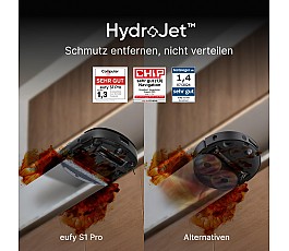 eufy S1 Pro HydroJet – 2v1 robotický vysavač a mop s Eco-Clean-Ozon