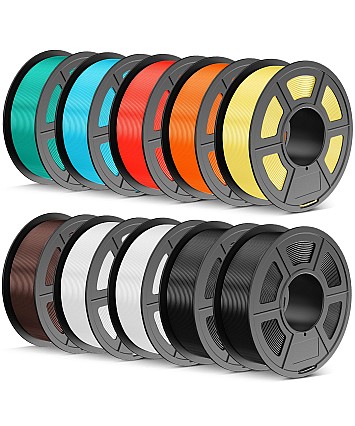 PETG Filament 1,75 mm – 10barevný MEGA set 10 kg (10×1 kg), pro 3D tisk – TECBEARS PETG Filament 1,75 mm – 10barevný MEGA set 10 kg (10×1 kg), pro 3D tisk – TECBEARS