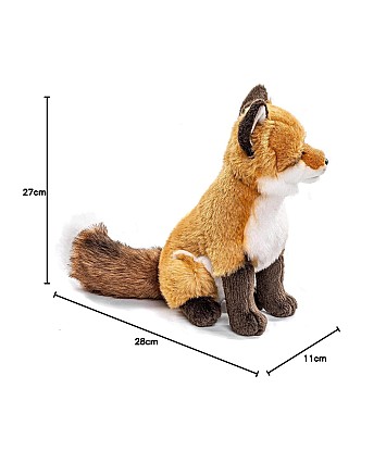 Uni-Toys plyšová liška klasická – 27 cm | Luxusní hebké plyšové zvířátko s láskou k detailu Uni-Toys plyšová liška klasická – 27 cm | Luxusní hebké plyšové zvířátko s láskou k detailu