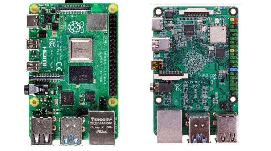Rozdíl mezi Raspberry Pi 4 Model B a Radxa ROCK Pi 4 Model B