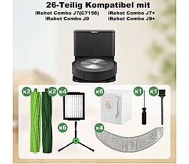 iRobacc 26 kusů sada příslušenství pro iRobot Roomba Combo