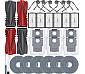 30 kusů příslušenství pro Roborock Saros 10R/Qrevo Curv 2 Pro/Qrevo CurvX robotický vysavač, 4 hlavní kartáče, 6 HEPA filtrů, 6 stěračů, 6 bočních kartáčů, 6 sáčků na prach, Saros 10R sada