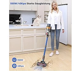 Bezdrátový vysavač MIBODE, bezdrátový vysavač 45000Pa/550W/70min