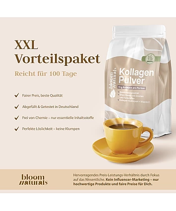 Bloom Naturals Grass Fed Collagen Powder 1,5 kg – kolagenové peptidy typu I a III Bloom Naturals Grass Fed Collagen Powder 1,5 kg – kolagenové peptidy typu I a III