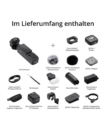 DJI Osmo Pocket 4 Creative Combo – kapesní gimbal kamera pro vlogy