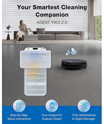 ECOVACS DEEBOT X12 OmniCyclone – Prémiový robotický vysavač s mopem a stanicí OmniCyclone