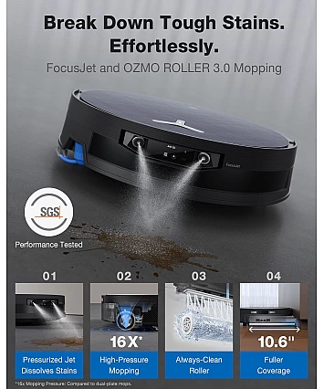 ECOVACS DEEBOT X12 OmniCyclone – Prémiový robotický vysavač s mopem a stanicí OmniCyclone