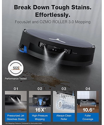 ECOVACS DEEBOT X12 OmniCyclone – Prémiový robotický vysavač s mopem a stanicí OmniCyclone