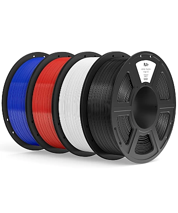 ELEGOO PLA+ Filament 1,75 mm – sada 4 kg (černá, bílá, červená, tmavě modrá) | Vysoce pevný PLA Plus pro 3D tisk s přesností ±0,02 mm | 1kg/cívka ELEGOO PLA+ Filament 1,75 mm – sada 4 kg (černá, bílá, červená, tmavě modrá) | Vysoce pevný PLA Plus pro 3D tisk s přesností ±0,02 mm | 1kg/cívka
