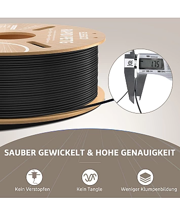 ELEGOO Rapid PETG Filament 1,75 mm – černá, bílá, červená, modrá – 4 kg | High Speed 600 mm/s struna pro 3D tiskárny, přesnost +/- 0,02 mm, lepenková cívka ELEGOO Rapid PETG Filament 1,75 mm – černá, bílá, červená, modrá – 4 kg | High Speed 600 mm/s struna pro 3D tiskárny, přesnost +/- 0,02 mm, lepenková cívka
