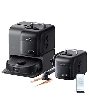 eufy Omni E28 HydroJet – Prémiový robotický vysavač s mopem, výkonným hloubkovým čištěním a All-in-One stanicí