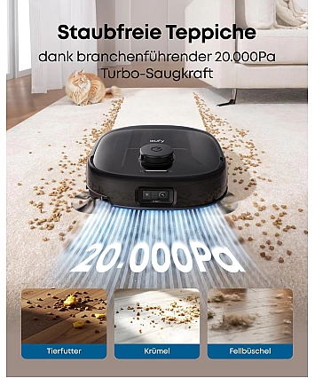 eufy Omni E28 HydroJet – Prémiový robotický vysavač s mopem, výkonným hloubkovým čištěním a All-in-One stanicí