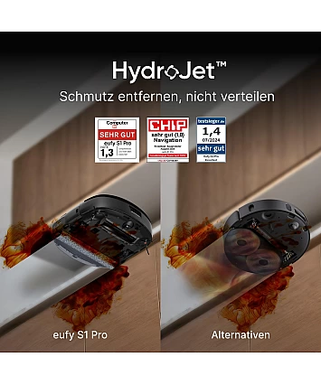 eufy S1 Pro HydroJet – 2v1 robotický vysavač a mop s Eco-Clean-Ozon eufy S1 Pro HydroJet – 2v1 robotický vysavač a mop s Eco-Clean-Ozon