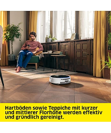 Kärcher RVF 7 Comfort Extra – chytrý robotický vysavač a mop s multifunkční stanicí Kärcher RVF 7 Comfort Extra – chytrý robotický vysavač a mop s multifunkční stanicí