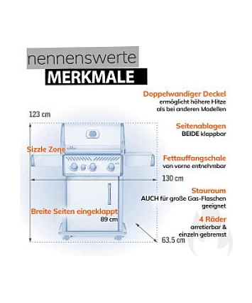 Napoleon Rogue 425 RXT425SIBPSS – Prémiový plynový gril pro náročné mistry grilování