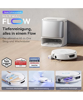Narwal Freo Flow – chytrý robotický vysavač s mopem, sáčkem a samočištěním, ovládání přes aplikaci Narwal Freo Flow – chytrý robotický vysavač s mopem, sáčkem a samočištěním, ovládání přes aplikaci