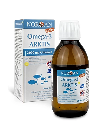 NORSAN Premium Arktis Omega-3 Oil 200 ml – 2 000 mg omega-3 NORSAN Premium Arktis Omega-3 Oil 200 ml – 2 000 mg omega-3