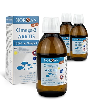 NORSAN Premium Arktis Omega-3 Oil 200 ml – 2 000 mg omega-3 NORSAN Premium Arktis Omega-3 Oil 200 ml – 2 000 mg omega-3