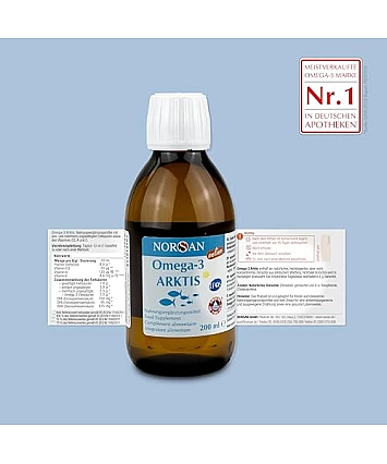 NORSAN Premium Arktis Omega-3 Oil 200 ml – 2 000 mg omega-3 NORSAN Premium Arktis Omega-3 Oil 200 ml – 2 000 mg omega-3