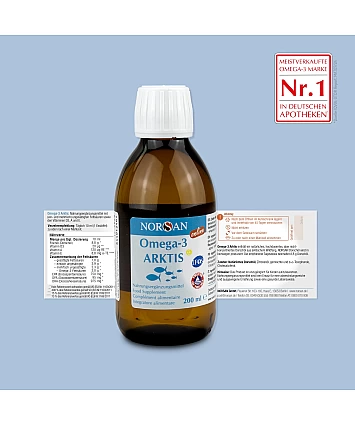 NORSAN Premium Arktis Omega-3 Oil 200 ml – 2 000 mg omega-3 NORSAN Premium Arktis Omega-3 Oil 200 ml – 2 000 mg omega-3