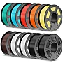 PETG Filament 1,75 mm – 10barevný MEGA set 10 kg (10×1 kg), pro 3D tisk – TECBEARS PETG Filament 1,75 mm – 10barevný MEGA set 10 kg (10×1 kg), pro 3D tisk – TECBEARS
