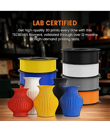 PETG Filament 1,75 mm – 10barevný MEGA set 10 kg (10×1 kg), pro 3D tisk – TECBEARS PETG Filament 1,75 mm – 10barevný MEGA set 10 kg (10×1 kg), pro 3D tisk – TECBEARS