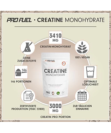 ProFuel Kreatin Monohydrát 500 g – mikronizovaný kreatinový prášek ProFuel Kreatin Monohydrát 500 g – mikronizovaný kreatinový prášek