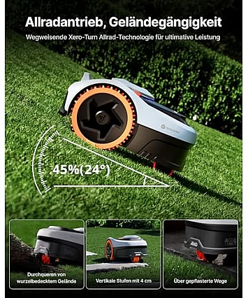 Segway Navimow i205 AWD robotická sekačka bez obvodového kabelu pro plochy do 500 m²