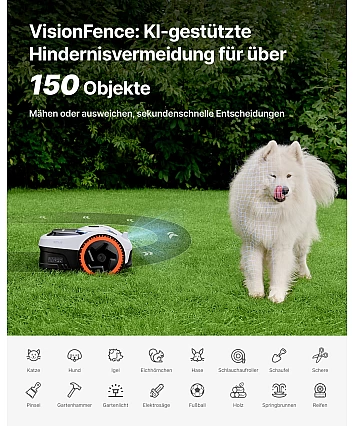 Segway Navimow i205 AWD robotická sekačka bez obvodového kabelu pro plochy do 500 m²