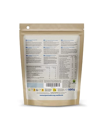 Wehle Sports Collagen Powder 500 g – hydrolyzovaný kolagen typu I, II a III bez příchuti