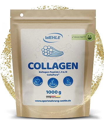 Wehle Sports Collagen Powder 500 g – hydrolyzovaný kolagen typu I, II a III bez příchuti