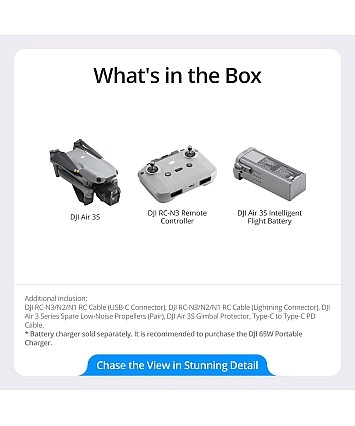 DJI Air 3S + DJI RC-N3 CP.MA.00000814.01 DJI Air 3S + DJI RC-N3 CP.MA.00000814.01