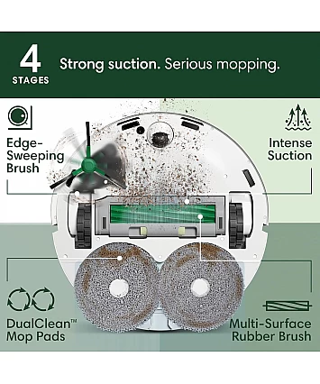 iRobot Roomba Plus 405 Combo + AutoWash dock bílá