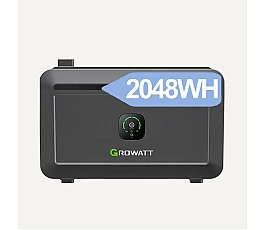 Growatt NOAH 2000 Balkónový bateriový úložiště 2048Wh LiFePO4 s 1800W PV vstupem, chytrým řízením a ochranou IP66