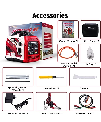 maXpeedingrods Generátor proudu, invertor 3500 W, benzín